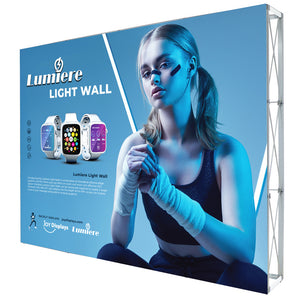10ft X 7.5ft Lumière Light Wall® Fabric Trade Show Exhibit Booth (No Lights)