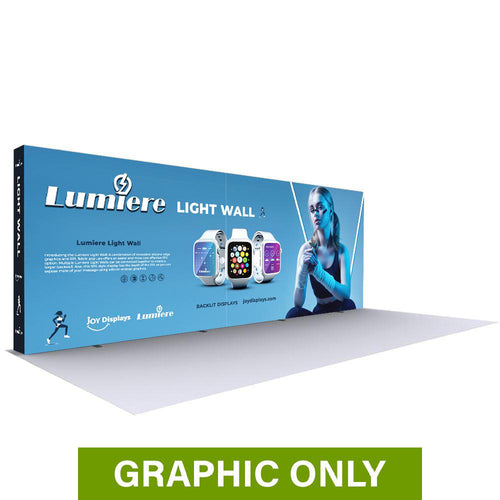 GRAPHIC ONLY - 20 Ft Lumière Light Wall® 8 Ft Tall Configuration D - No Lights Replacement Graphic
