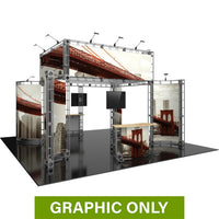 GRAPHIC ONLY - 20X20 Modular Island Exhibit - Aarhus Orbital Express Truss Replacement Graphic