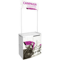 Campaign Counter With Overhead Sign