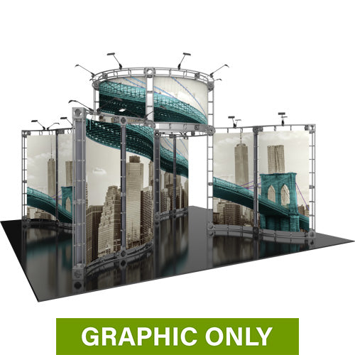 GRAPHIC ONLY - 20X20 Modular Island Exhibit - Canis Orbital Express Truss Replacement Graphic