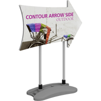 Contour Outdoor Sign Arrow Side