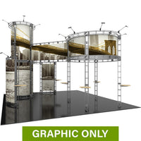  - GRAPHIC ONLY - 20X20 Modular Island Exhibit - Corvus Orbital Express Truss Replacement Graphic