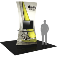 10Ft Tall 10ft Tower 02 Tension Fabric Formulate Exhibit Structure