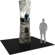 Load image into Gallery viewer, 10Ft Tall Cylinder Tower 02 Tension Fabric Formulate Exhibit Structure