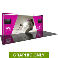 GRAPHIC ONLY - 20ft Formulate Designer Series 07 Tradeshow Fabric Backwall Replacement Graphic