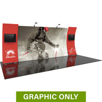  - GRAPHIC ONLY - 20ft Formulate Designer Series 12 Tradeshow Fabric Backwall Replacement Graphic