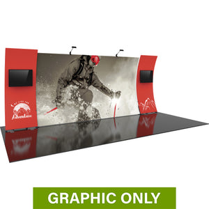 GRAPHIC ONLY - 20ft Formulate Designer Series 12 Tradeshow Fabric Backwall Replacement Graphic