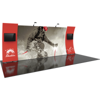 20ft Formulate Designer Series 12 Tradeshow Fabric Backwall