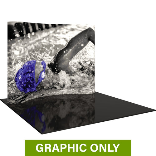 GRAPHIC ONLY - 10ft Formulate Essential Horizontal Curve Fabric Backwall Replacement Graphic