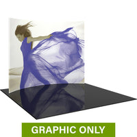  - GRAPHIC ONLY - 10ft Formulate Master HC1 Horizontal Curve Fabric Backwall Replacement Graphic