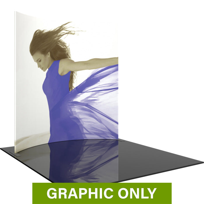 GRAPHIC ONLY - 10ft Formulate Master Horizontal Curve 10ftTall Fabric Backwall Replacement Graphic