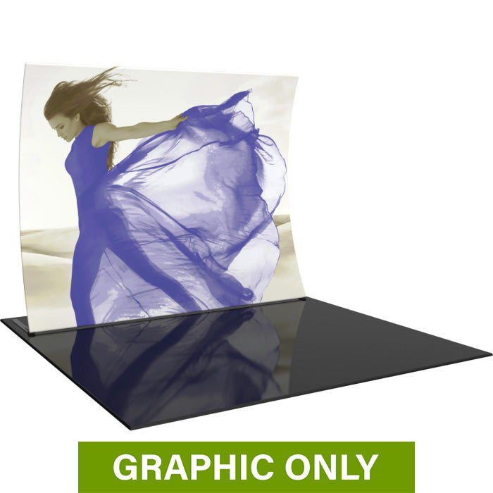 GRAPHIC ONLY - 10ft Formulate Master VC1 Vertical Curve Fabric Backwall Replacement Graphic