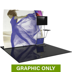 GRAPHIC ONLY - 10ft Formulate Master VC9 Vertical Curve Fabric Backwall Replacement Graphic