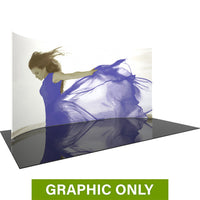  - GRAPHIC ONLY - 20ft Formulate Master Horizontal Curve 10ft Tall Tradeshow Fabric Backwall Replacement Graphic