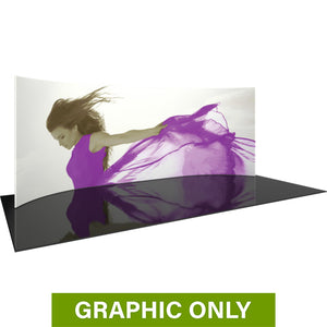 GRAPHIC ONLY - 20ft Formulate Master WH1 Horizontal Curve Tradeshow Fabric Backwall Replacement Graphic