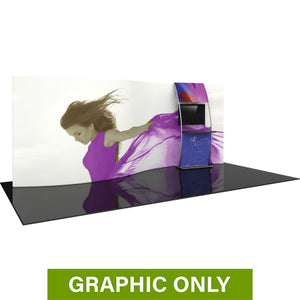 GRAPHIC ONLY - 20ft Formulate Master WSC2 Serpentine Curve Tradeshow Fabric Backwall Replacement Graphic