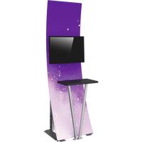 Formulate Tension Fabric TV/Monitor Media Kiosk 01