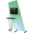 Load image into Gallery viewer, Formulate Tension Fabric TV/Monitor Media Kiosk 02