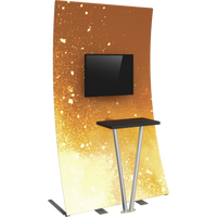 Formulate Tension Fabric TV/Monitor Media Kiosk 03