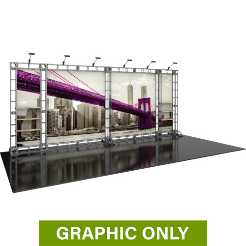 GRAPHIC ONLY - Orbital Express Truss 20ft Trade Show Backwall Hercules 12 Replacement Graphic