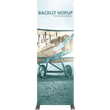 Load image into Gallery viewer, Hopup 2.5ft Backlit Straight Full Height Tension Fabric Display Kit