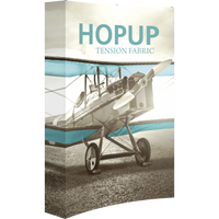 HOPUP 5.5Ft Curved 7.5Ft Tall Tension Fabric Display