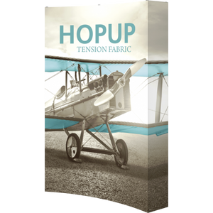 HOPUP 5.5Ft Curved 7.5Ft Tall Tension Fabric Display