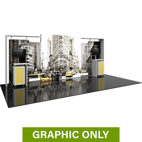 GRAPHIC ONLY - BACKLIT - 20ft Hybrid Pro 11  Backwall Replacement Graphic