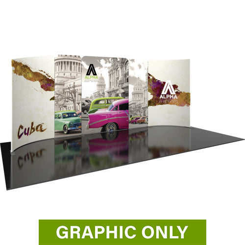 GRAPHIC ONLY - 20ft Modulate Series 04 Tradeshow Fabric Backwall Replacement Graphic