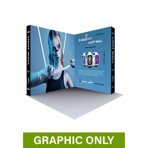 GRAPHIC ONLY - 10ft X 10ft Tall Lumière Light Wall Configuration A - No Lights Replacement Graphic