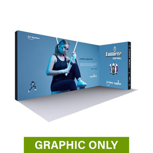 GRAPHIC ONLY - 20 Ft Lumière Light Wall® 10 Ft Tall Configuration C - No Lights Replacement Graphic