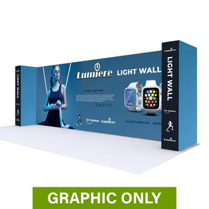 GRAPHIC ONLY - 20 Ft Lumière Light Wall® 8 Ft Tall Configuration H - No Lights Replacement Graphic