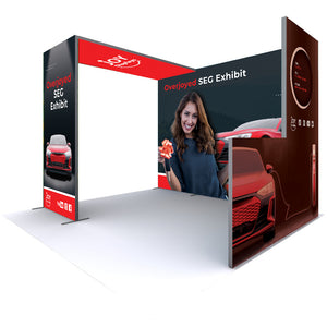 10 Ft X 7.5 Ft Convention Exhibit - Overjoyed SEG Tradeshow Booth A