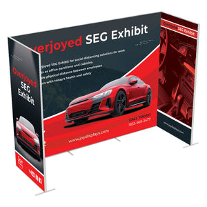 10 Ft X 7.5 Ft Convention Exhibit - Overjoyed SEG Tradeshow Booth B
