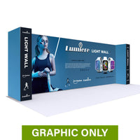  - GRAPHIC ONLY - 20 Ft Lumière Light Wall® 8 Ft Tall Configuration H - No Lights Replacement Graphic