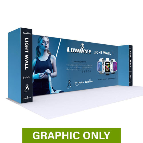 GRAPHIC ONLY - 20 Ft Lumière Light Wall® 8 Ft Tall Configuration H - No Lights Replacement Graphic