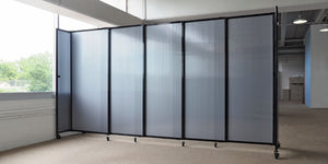 Polycarbonate StraightWall Sliding Portable Partition