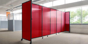 Polycarbonate StraightWall Sliding Portable Partition