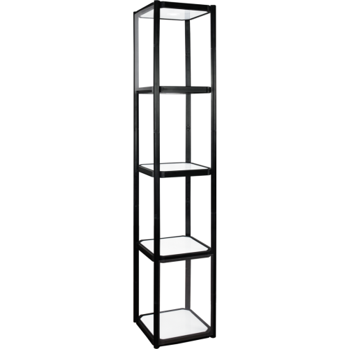 Twist Portable Display Cabinet With 4 Shelves