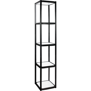 Twist Portable Display Cabinet With 4 Shelves