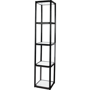 Twist Portable Display Cabinet With 4 Shelves