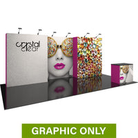  - GRAPHIC ONLY - 20ft Vector Frame Essential Trade Show Backwall 05 Replacement Graphic