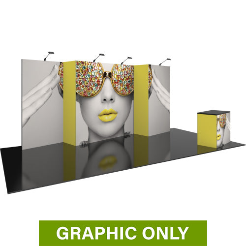GRAPHIC ONLY - 20ft Vector Frame Essential 08 Trade Show Backwall Replacement Graphic