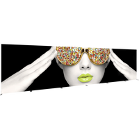 BACKLIT - 30ft Vector Frame Light Box Rectangle 08 Fabric Banner Display