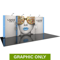  - GRAPHIC ONLY - 20ft Vector Frame Master 17 Trade Show Backwall Replacement Graphic