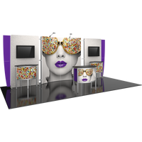 20ft Vector Frame Master 22 Trade Show Backwall