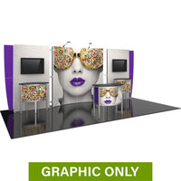  - GRAPHIC ONLY - 20ft Vector Frame Master 22 Trade Show Backwall Replacement Graphic