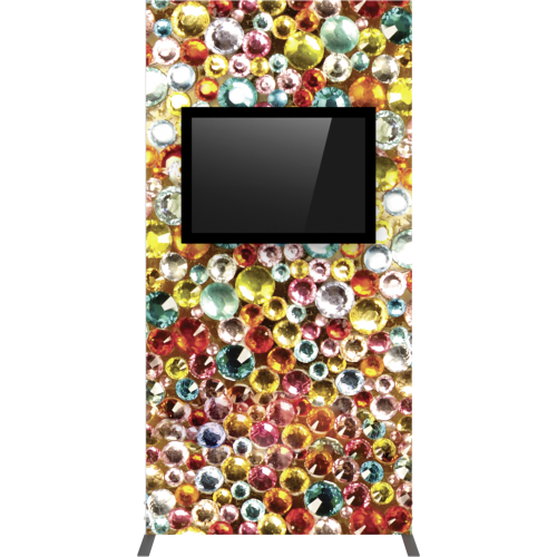 Vector Frame Monitor Kiosk 02 - Double Sided Monitor Mount