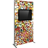 Vector Frame Monitor Kiosk 02 - Double Sided Monitor Mount